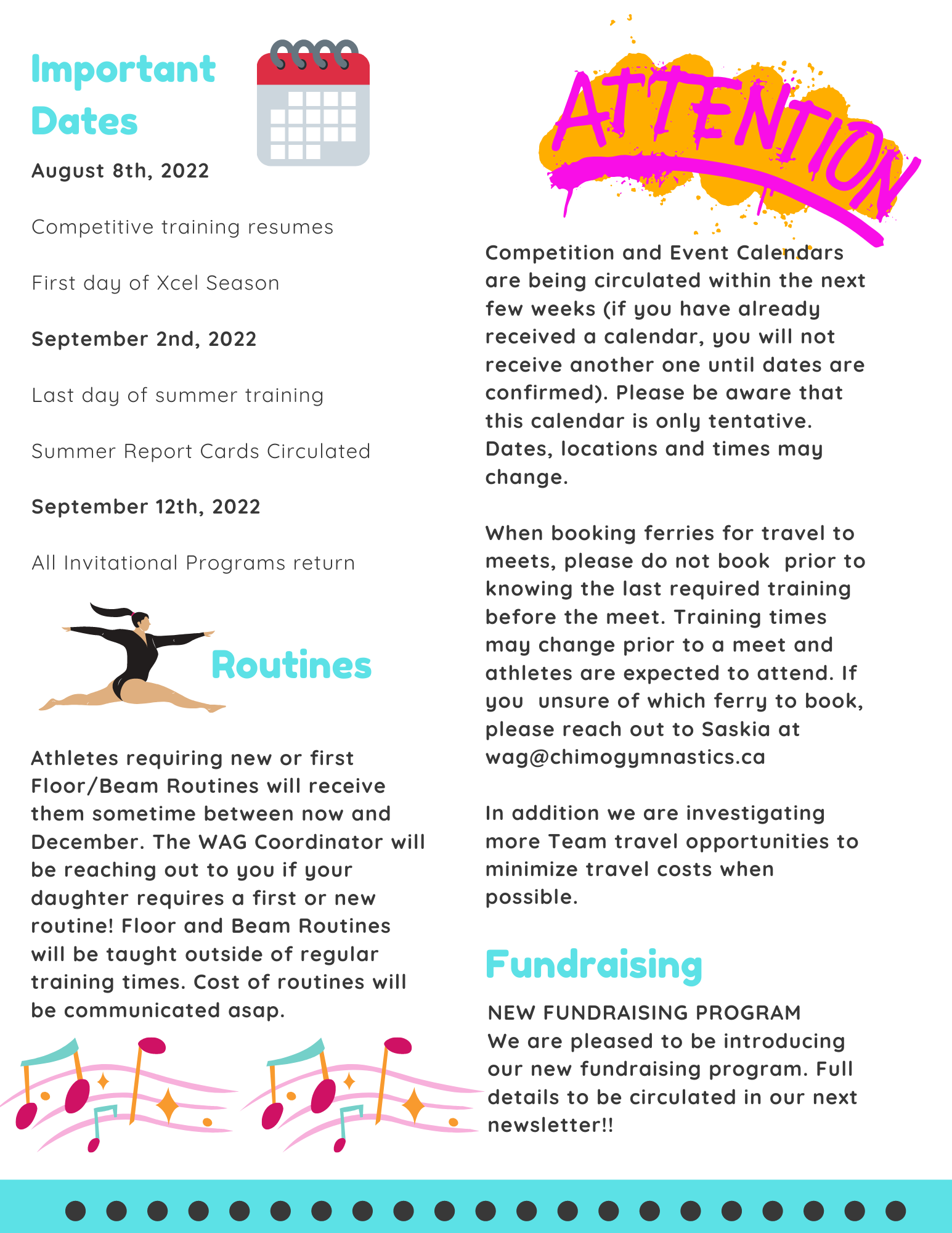 Chalk Talk Invitational Newsletter Chimo Gymnastics